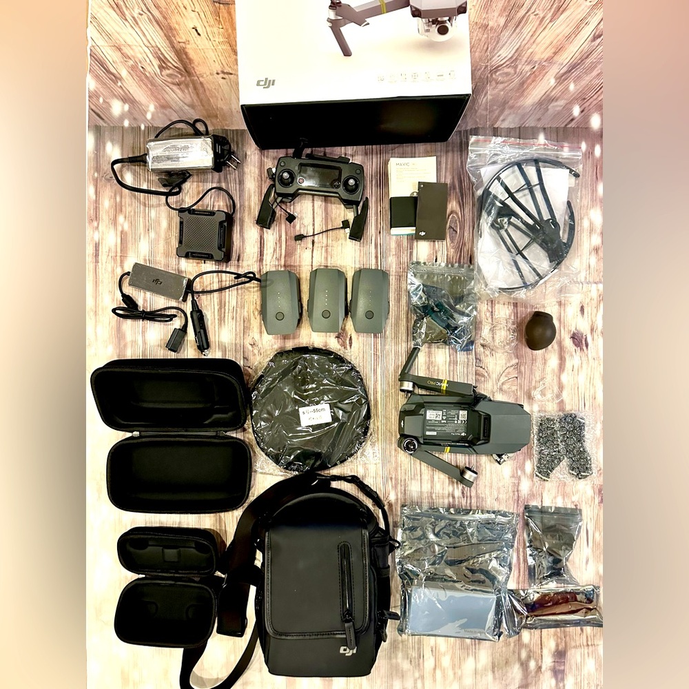 Damaged Mavic DJI pro drone for parts or repair, DJI will repair for $670.
